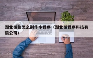 咸宁湖北微信怎么制作小程序（湖北微程序科技有限公司）